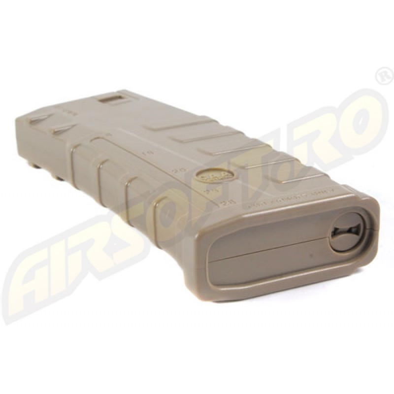 140 BB's MAGAZINE - M16/M4/SR16/CAR 15/M733/L85/GF85/TAVOR (TAN)