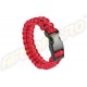 PARACORD - BRACCIALE DI SOPRAVVIVENZA 22MM  - ROSU