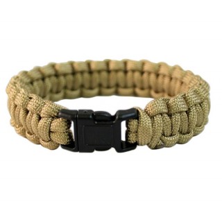 PARACORD - BRATARA SUPRAVIETUIRE 22MM  - COYOTE PARACORD - BRATARA SUPRAVIETUIRE 22MM  - COYOTE