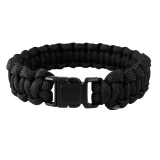 PARACORD - BRATARA SUPRAVIETUIRE 22MM  - NEGRU PARACORD - BRATARA SUPRAVIETUIRE 22MM  - NEGRU