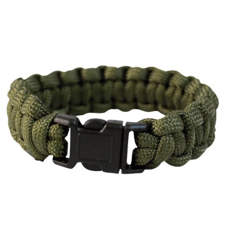 PARACORD - BRATARA SUPRAVIETUIRE 15MM - OLIV PARACORD - BRATARA SUPRAVIETUIRE 15MM - OLIV