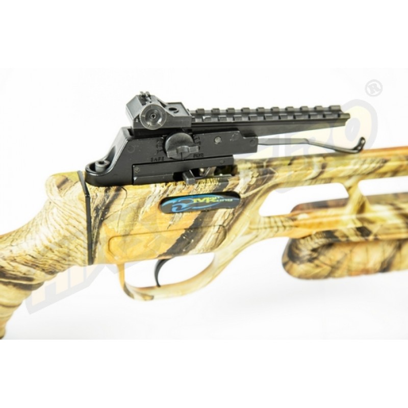 ADVANCE GROUP ALUMINIUM BARREL COMPOUND CROSSBOW WITH FIBERGLASS STOCK AND RED DOT - CAMO - 160 LBS - 210 FPS