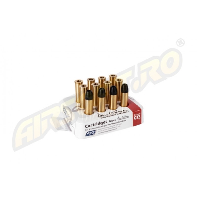 SET OF 12 CARTRIDGES FOR DAN WESSON IN 4.5 MM
