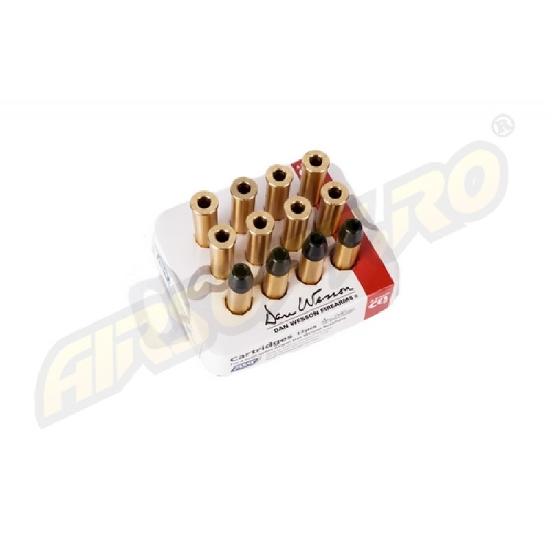 SET OF 12 CARTRIDGES FOR DAN WESSON IN 4.5 MM