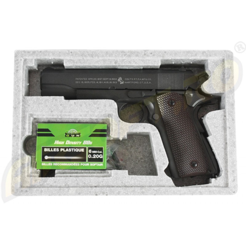 CYBERGUN PISTOLA SOFTAIR COLT M1911 - FULL METAL - SCARRELLANTE - CO2