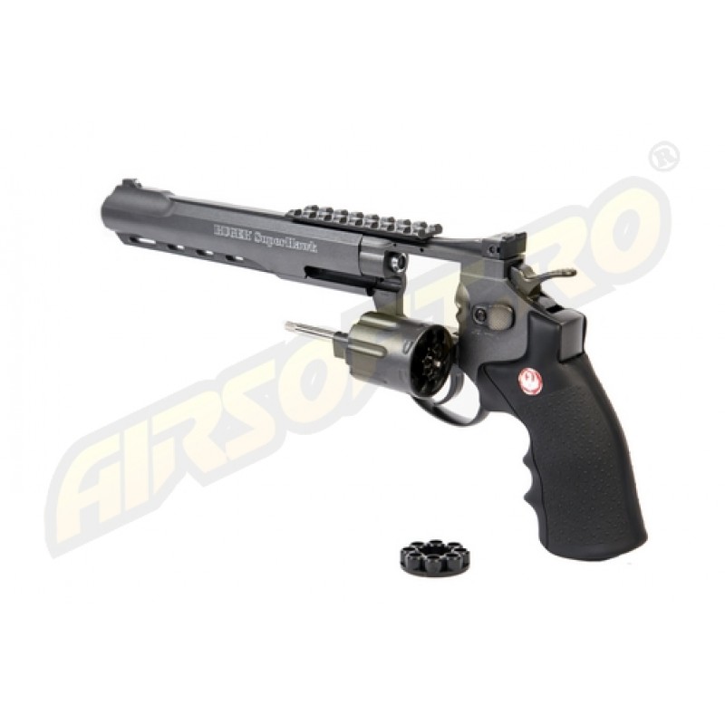 RUGER SUPER HAWK 8 INCH - FULL METAL - GNB - CO2 - BLACK RUGER SUPER HAWK 8 INCH - FULL METAL - GNB - CO2 - BLACK