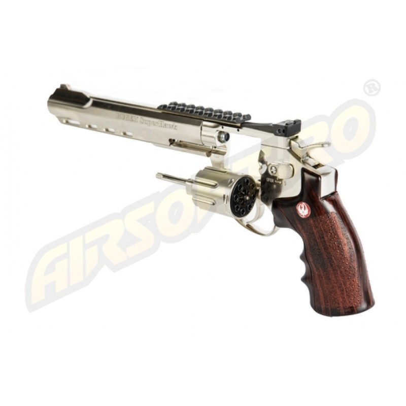 RUGER SUPER HAWK 8 INCH - FULL METAL - GNB - CO2 - SILVER RUGER SUPER HAWK 8 INCH - FULL METAL - GNB - CO2 - SILVER