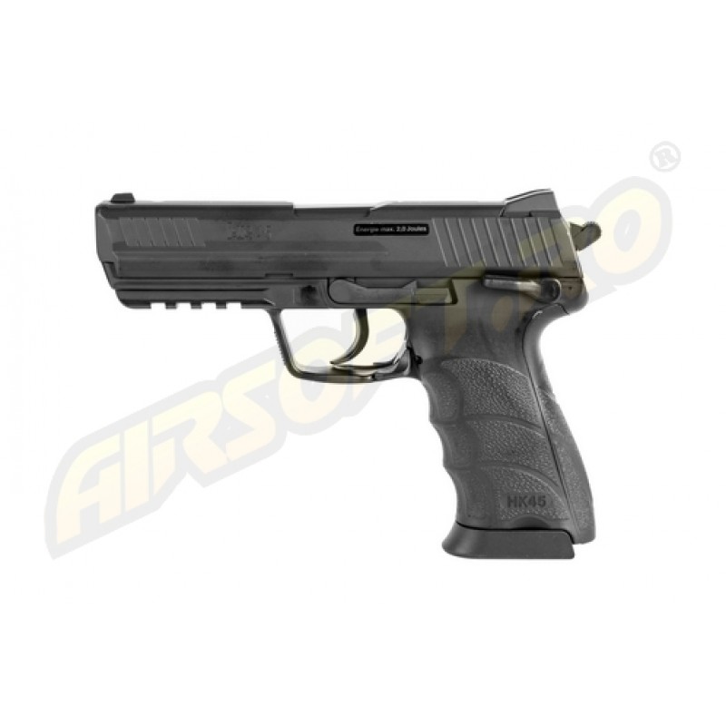 HECKLER KOCH HK45 - METAL SLIDE - GNB - CO2 - BLACK HECKLER KOCH HK45 - METAL SLIDE - GNB - CO2 - BLACK