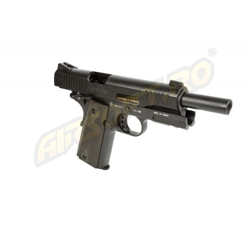 CYBER GUN COLT M1911 RAIL GUN - CO2 - SCARRELLANTE - BLACK MAT