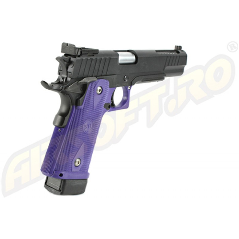 KSC PISTOLA SOFTAIR STI A360 - 5.5 - LONG SLIDE - NERO - A GAS SCARRELLANTE (GBB)