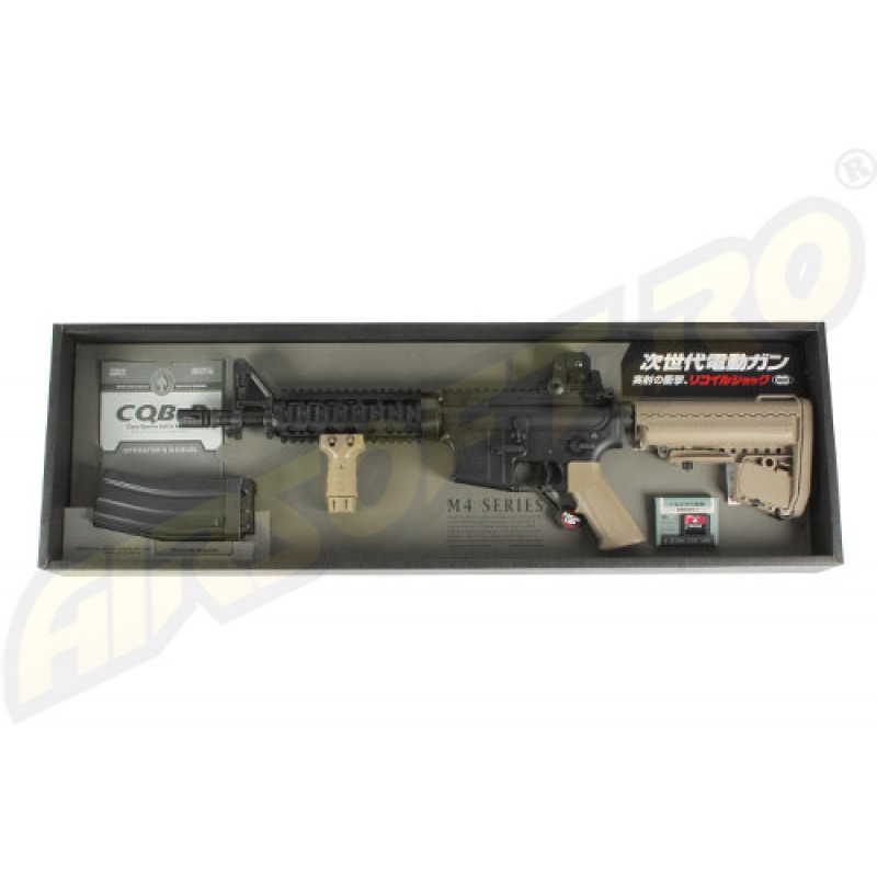 Tokyo Marui M4 CQB-R Next Generation Recoil Shock  - FDE