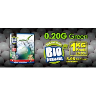 G&G Pallini biodegradabili da 0.20 g - 1 kg. (verdi)  G&G Pallini biodegradabili da 0.20 g - 1 kg. (verdi)