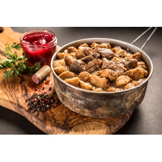 ADVENTURE MENU STUFATO CON CARNE DI CERVO CON GNOCCHI  DI PATATE