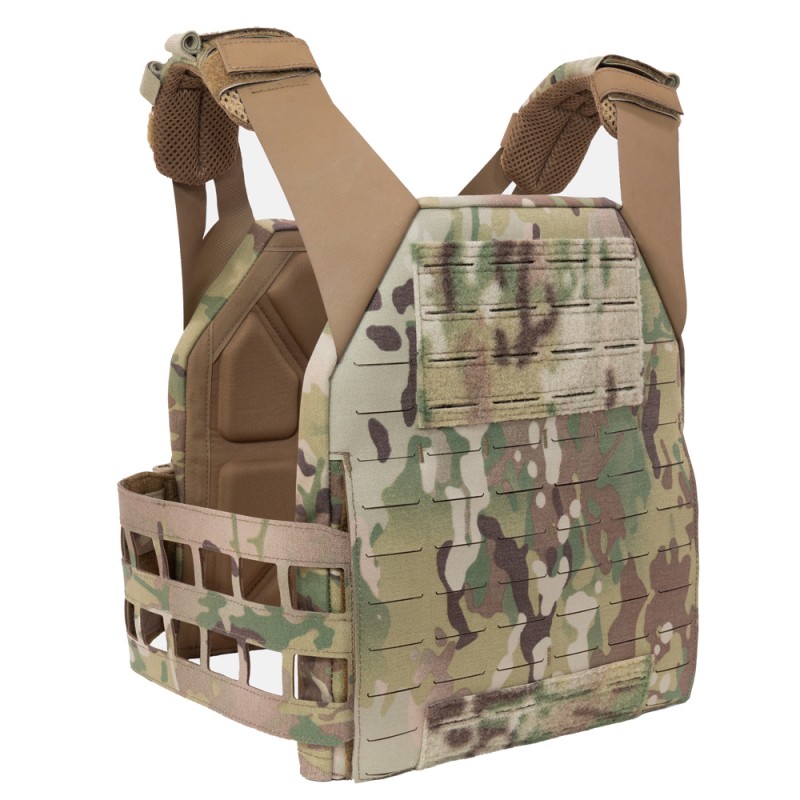 WARRIOR ASSAULT SYSTEMS TATTICO LASER CUT LOW PROFILE CARRIER - PANNELLO BUNGEE TRIPLO STACCABILE 5.56 - LARGE - MULTICAM