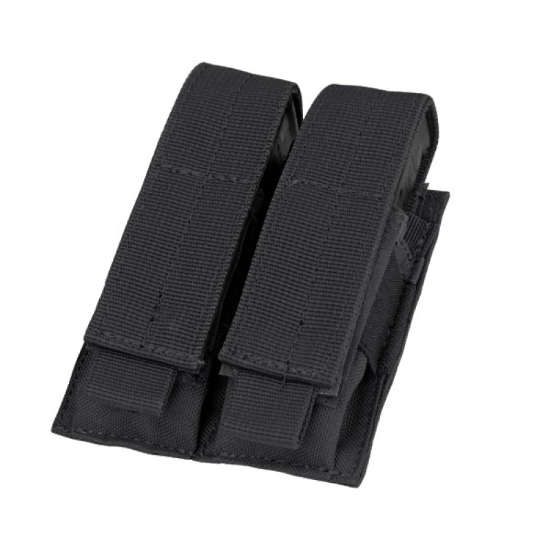 PORTA-CARICATORE DOPPIO PER PISTOLA - NERO