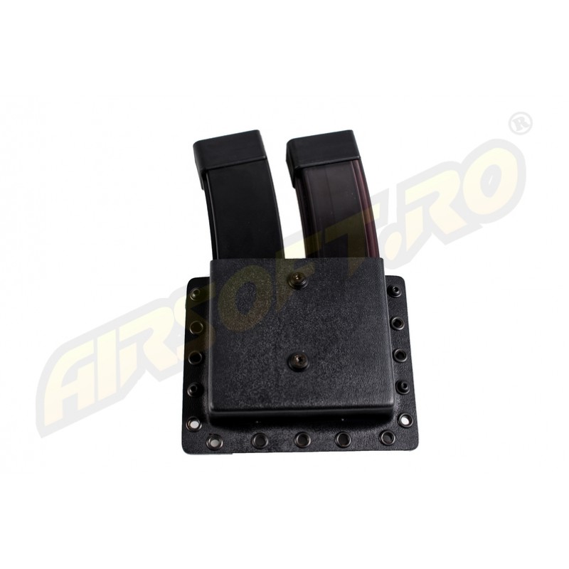 PORT INCARCATOR DUBLU BR - KYDEX - PENTRU CZ SCORPION - BLACK