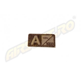 BLOODTYPE PATCH A-NEGATIV - TAN BLOODTYPE PATCH A-NEGATIV - TAN