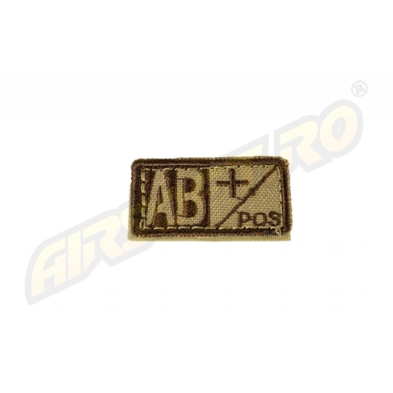BLOODTYPE PATCH AB-POZITIVE - TAN