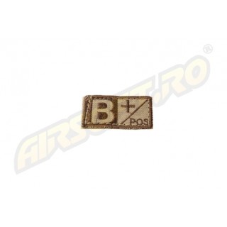 BLOODTYPE PATCH B-POSITIVE - TAN BLOODTYPE PATCH B-POSITIVE - TAN