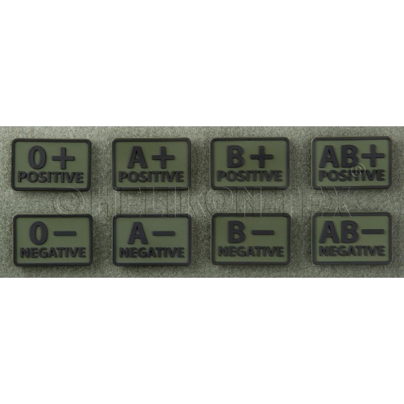 PATCH GRUPA SANGUINA - A POZITIV - OLIVE GREEN
