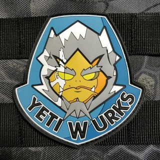 PATCH  - YETI WURKS SHIELD - PVC PATCH  - YETI WURKS SHIELD - PVC