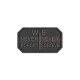 PATCH CAUCIUC - MESAJ NEVER FORGET - BLACK