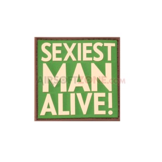PATCH CAUCIUC - MESAJ SEXIEST MAN ALIVE - MULTICAM