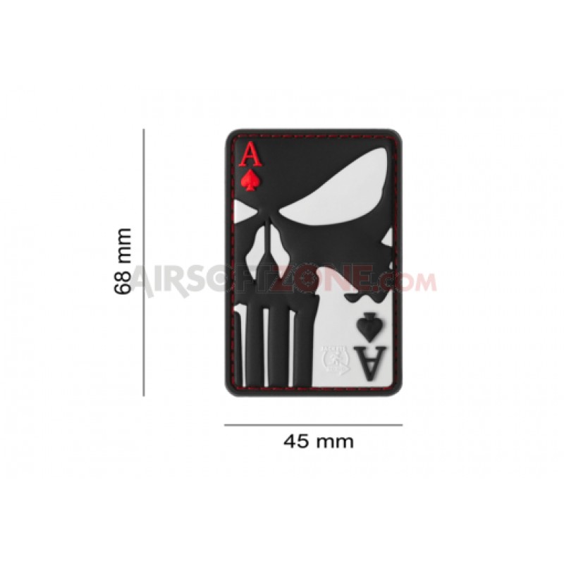 PATCH CAUCIUC PUNISHER ACE OF SPADES - COLOR