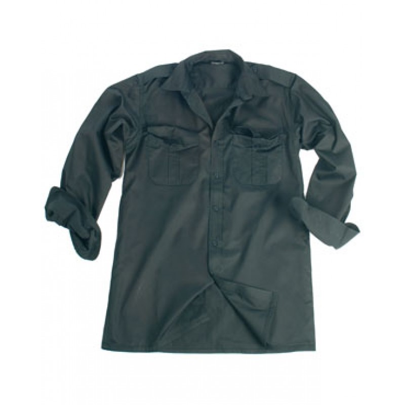 LONG SLEEVE SHIRT - BLACK
