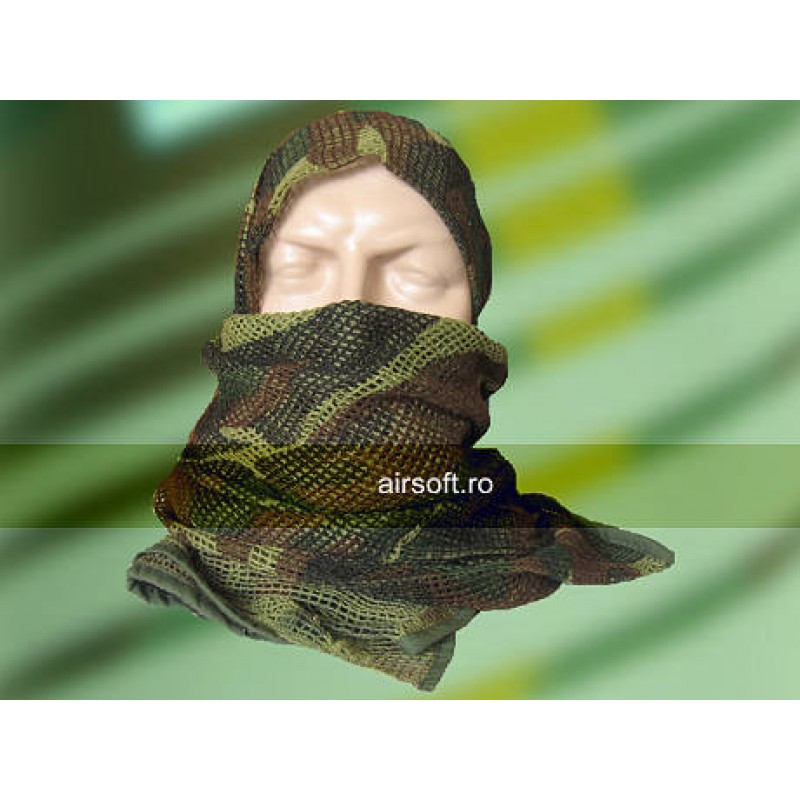 NET SCARF WOODLAND