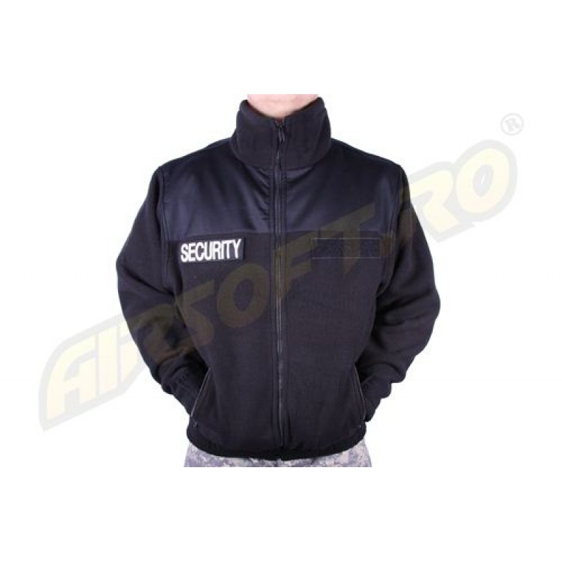 GIACCA MODELLO FLEECE SECURITY NERA