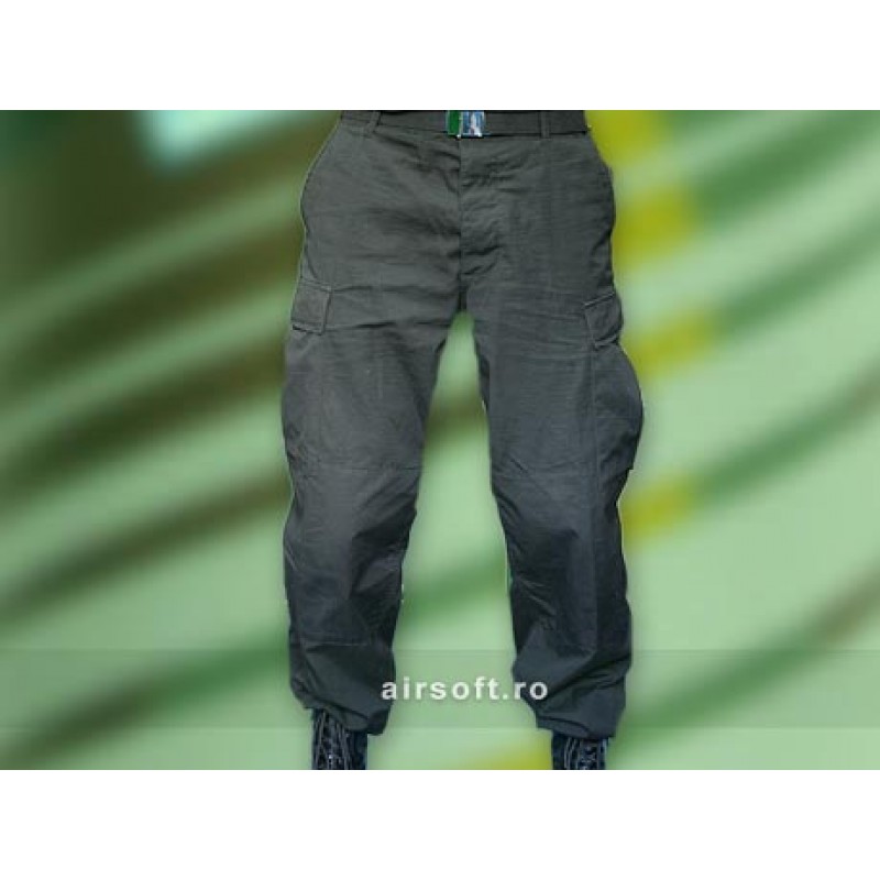 PANTALONI MODELLO RIPSTOP (NERO)