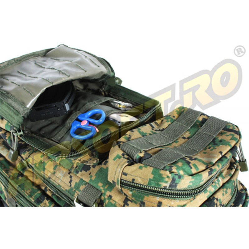 ASSAULT BACKPACK WOODLAND DIGITAL MODEL US- ASSAULT BACKPACK WOODLAND DIGITAL MODEL US-