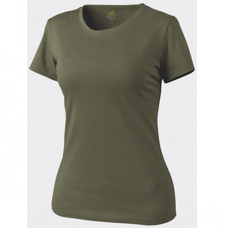 TRICOU DE DAMA CU MANECA SCURTA - OLIVE GREEN