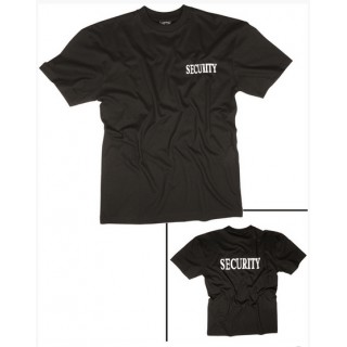 TRICOU CU MANECA SCURTA NEGRU CU IMPRIMEU SECURITY (FATA-SPATE) TRICOU CU MANECA SCURTA NEGRU CU IMPRIMEU SECURITY (FATA-SPATE)