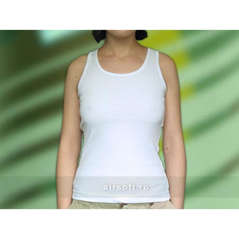 WHITE WOMEN SINGLET
