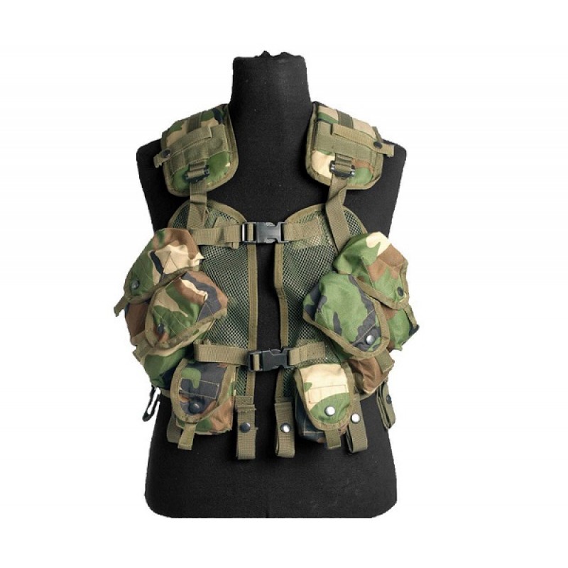 GILET TATTICO MODELLO LOAD BEARING (WOODLAND)