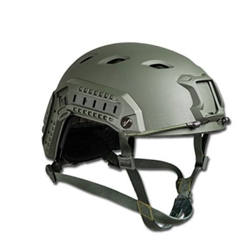 US OD FAST W/RAIL PARATROOPER HELMET