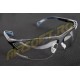 CLEAR LENS PROTECTIVE GLASSES WITH ADJUSTABLE TEMPLATES