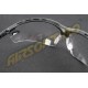CLEAR LENS PROTECTIVE GLASSES WITH ADJUSTABLE TEMPLATES