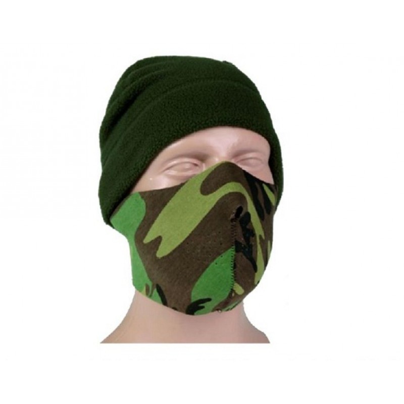 MASCHERA DI PROTEZIONE IN NEOPRENE - NERO / WOODLAND