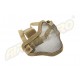 Metal mesh mask - TAN