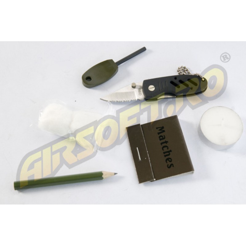 MIL-TEC SURVIVAL KIT - PLASTIC BOX - SMALL