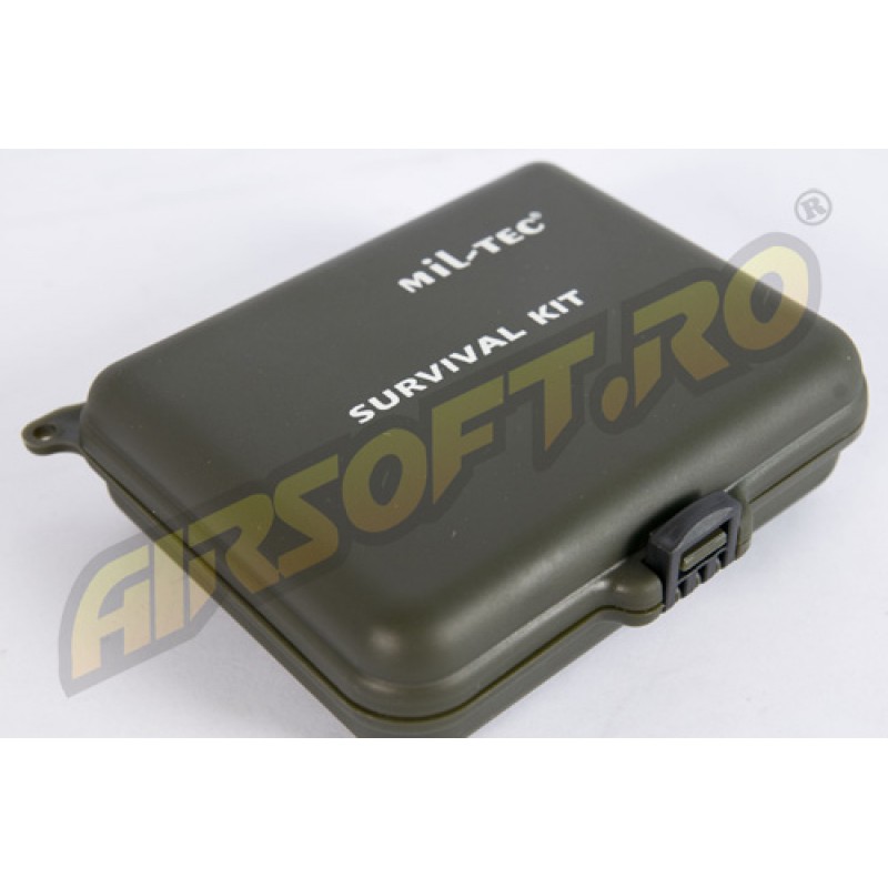 MIL-TEC SURVIVAL KIT - PLASTIC BOX - SMALL