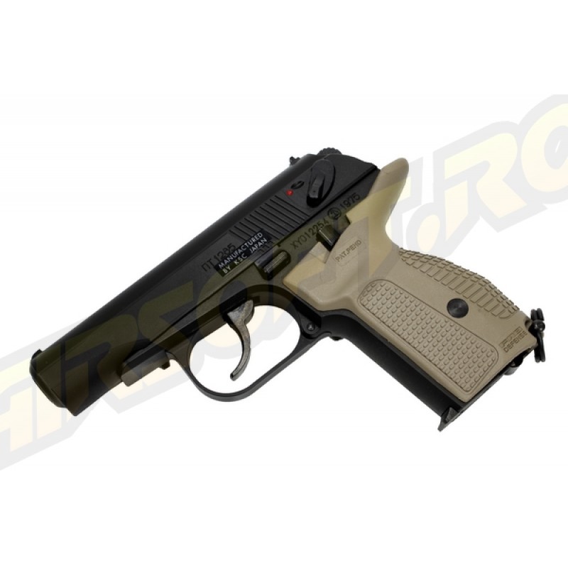 KSC PISTOLA SOFTAIR MAKAROV PMG - TAN - A GAS SCARRELLANTE (GBB)