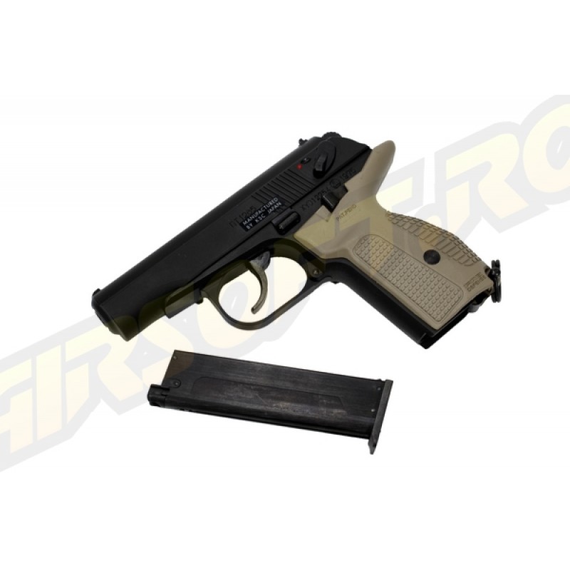 KSC PISTOLA SOFTAIR MAKAROV PMG - TAN - A GAS SCARRELLANTE (GBB)