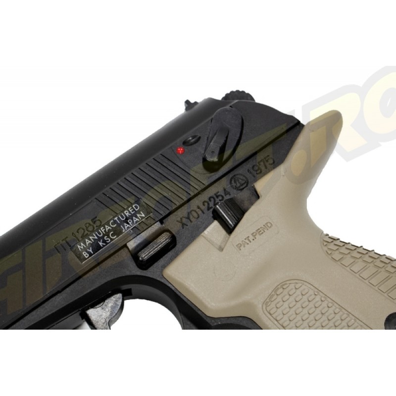 KSC PISTOLA SOFTAIR MAKAROV PMG - TAN - A GAS SCARRELLANTE (GBB)