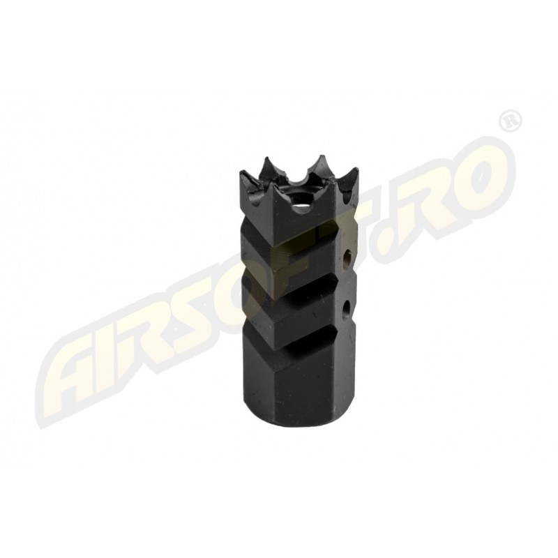 EVOLUTION SOFTAIR SPEGNIFIAMMA/FLASH HIDER - MODELLO SHARK - 14MM - CCW