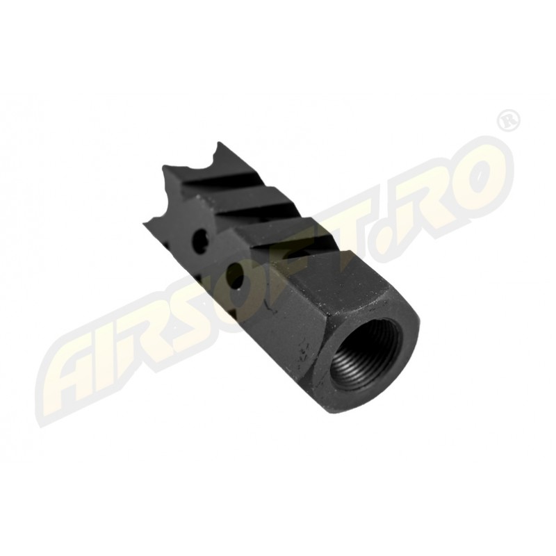 EVOLUTION SOFTAIR SPEGNIFIAMMA/FLASH HIDER - MODELLO SHARK - 14MM - CCW