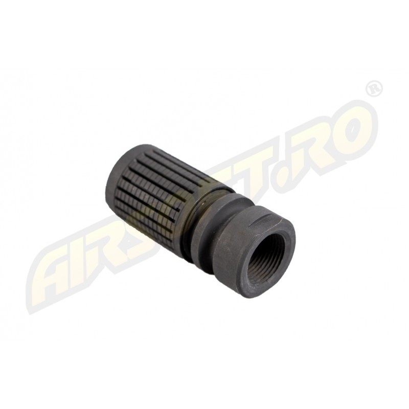 EVOLUTION SOFTAIR SPEGNIFIAMMA/FLASH HIDER - CNC STEEL KNIGTH - 14MM - CCW